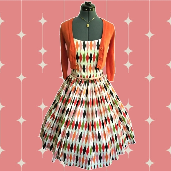 Pinup Couture Dresses & Skirts - ♦️"Harlequin" Classic Jenny Dress By Pinup Couture - L